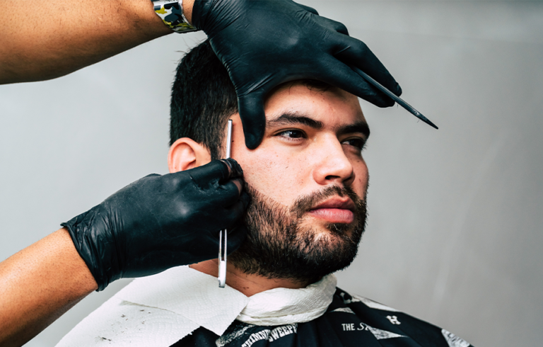 Representation photography of the barbershop